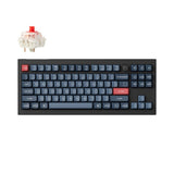 Тастатура Keychron V3 Max 80% безжично заменливо RGB позадинско осветлување Gateron Jupiter црвен прекинувач - црна