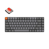 Тастатура Keychron K3 Max со низок профил 75% QMK/VIA безжична заменлива RGB Gateron црвена - бела