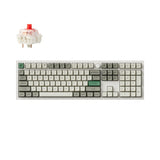 Тастатура Keychron Q6 Max FF Безжична RGB Gateron Jupiter со целосна големина, заменлива, црвена, прекинувач - бела