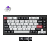 Тастатура Keychron Q1 HE 75% QMK Безжична заменлива Gateron магнетна маглина прекинувач - црна
