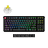 Тастатура Keychron C3 Pro 8K TKL QMK со кабелска заменлива RGB Super Banana Switch - црна