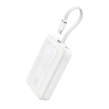 Моќна батерија Anker 10K, 30W, (Вграден USB-C кабел) Бела