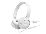 Слушалки JBL Tune 520C USB тип-C бели
