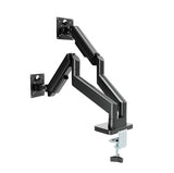Monitor Desktop Stand Gembird for 2 Monitors Full Motion Desk Mount Black