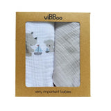 viBBoo Set of 2 Muslin Baby Bibs Dambo