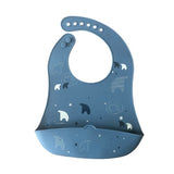 VIB Bear Silicon Bib Bear Blue