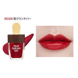 ETUDE HOUSE Dear Darling Воден гел за сладолед со нијанса RD308 Крцкава јагода 4.5 г