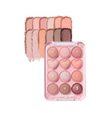 COLORGRAM Pin Point палета со сенки за очи 01 Праска+Корал 9.9 г