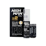 Nishman Powder Styling Refillable Innovative Sprayed Powder P0 20 Gr+ 20 Gr