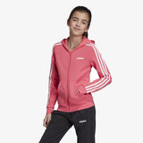 adidas Youth Girls Essentials 3S Full Zip Hoodie
