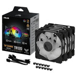 ASUS TUF GAMING TR120 ARGB 3IN1 Triple Fan Kit withhigh static pressure and airflow performance with personalized lighting