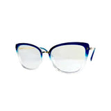 Two Circles Fancy Blue Color - Blue Light and UV Protective Glasses
