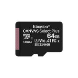 Kingston 64GB microSDHC Canvas Select 100R CL10 UHS-I картичка без адаптер