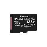 Kingston 128GB microSDHC Canvas Select 100R CL10 UHS-I картичка без адаптер