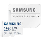 SAMSUNG 256GB EVO MicroSD+ адаптер