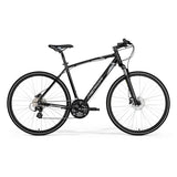 MERIDA 22 CROSSWAY 500 GLOSSY BLACK/MT SILVER 700C
