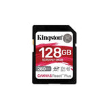 Kingston 128GB Canvas React Plus SDXC UHS-II 280R/100W U3 V60 за Full HD/4K