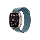 Apple Watch Ultra 3 Cellular 49mm Natural Titanium Case with Light Blue Alpine Loop - Smallmewk4se/a