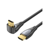 VENTION HDMI-A машки на машки 4K HD десен агол кабел 90 степени 2М црн