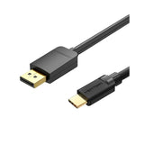 VENTION USB Тип-Ц на DP 8K HD Кабел 2М Црн