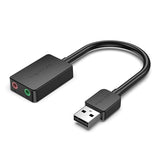 VENTION 2-port USB надворешна звучна картичка 0.15M црна