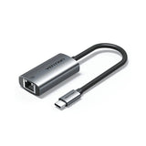 VENTION USB Type-C кон 2.5 гигабитен етернет адаптер 0,15М сив, тип легура на алуминиум