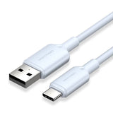 VENTION USB 2.0 A машки на Type-C машки 3A кабел 1M бел