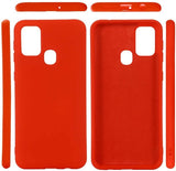 ФУТРОЛА ЗА SAMSUNG ЗА GALAXY A21S СИЛИКОНСКА ЦРВЕНА МАСКА
