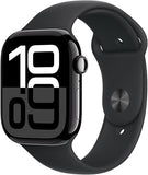 Apple Watch S10 GPS 46mm Jet Black Alu Case with Black Sport Band - S/M дисплеј модел