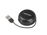 USB HUB 2.0 4-Port Natec Bumblebee Black