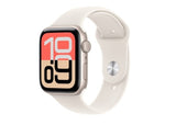 Apple Watch SE 3 GPS 44mm Starlight алуминиумско куќиште со Starlight Sport Band - M/L