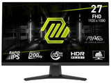 Монитор 27" MSI MAG 272F Gaming Rapid IPS, 200Hz, 0.5ms, FHD, HDMI, DP, навалување, VESA, излез за слушалки