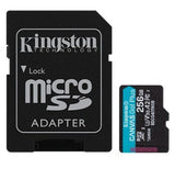 Secure Digital Micro Kingston 256GB SDXC Canvas Go! Plus cl10 UHS-I 200MB Read U3 A2 V30 со адаптер