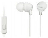 Слушалки Sony MDR-EX15APW со микрофон, бели