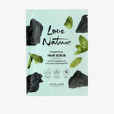 Love Nature Purifying Hair Scrub with Charcoal and Organic Peppermint