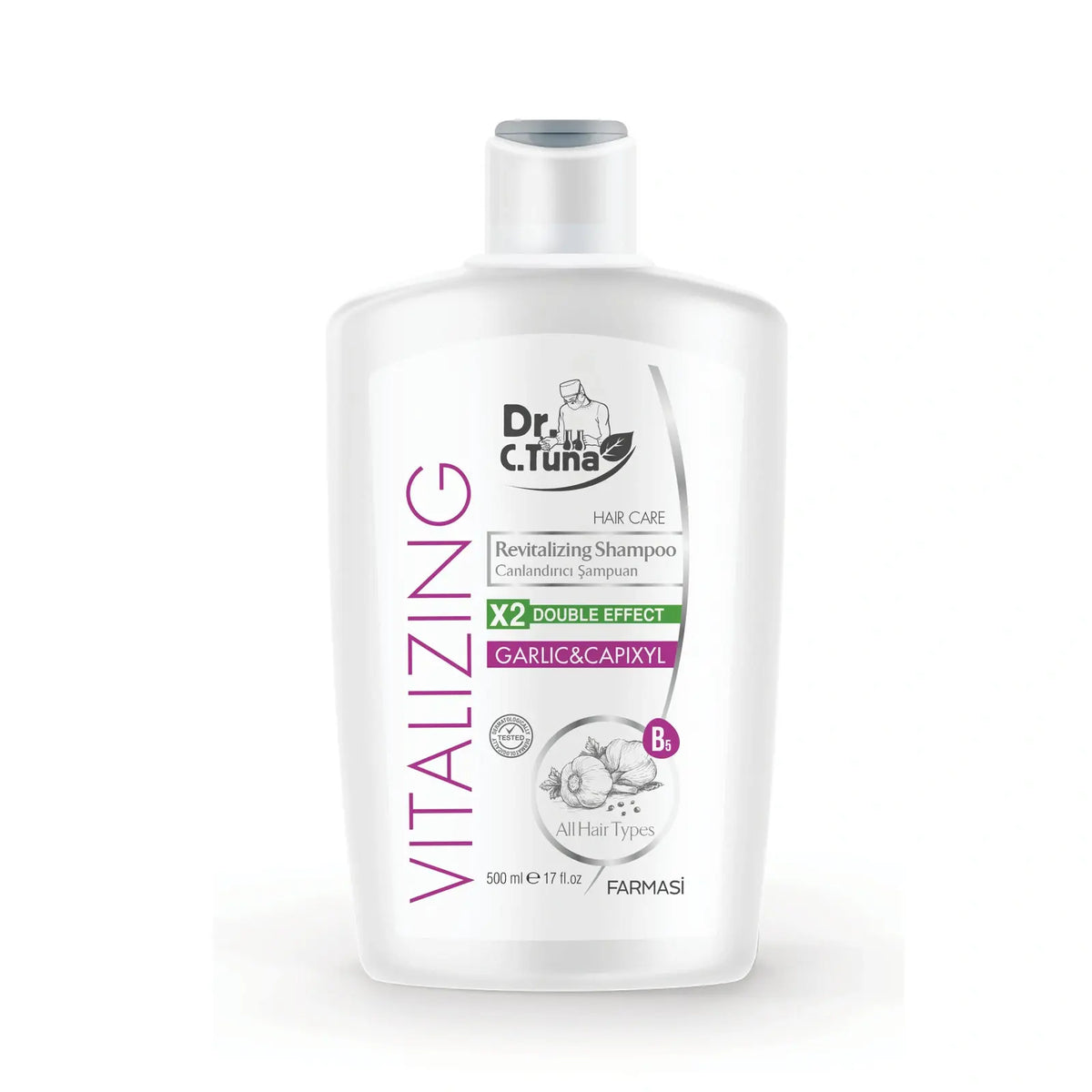 GARLIC EXTRACT SHAMPOO 500 ML DR C TUNA VITALIZING