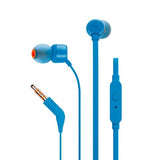 Слушалки JBL T110 со микрофон сини