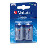 Алкални батерии Verbatim C, пакување од 2 батерии