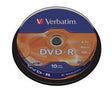 DVD-R 4.7GB 16x Verbatim 10pcs Spindle Matt Silver