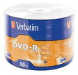 DVD-R 4.7GB 16x Verbatim 50 copë me mbështjellës argjendi mat