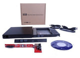 Слот за SSD/HDD Caddy за лаптоп + надворешен држач за лаптоп ODD 12,7 мм, црна