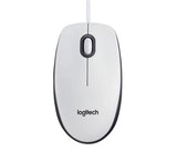 Глушец Logitech Optical B100 USB, бел