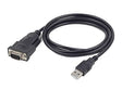 USB кон сериски порт конвертор DB9M/USB A приклучок UAS-DB9M-02 црно
