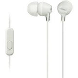Слушалки Sony MDR-EX15APW со микрофон, бели