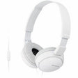 Слушалки Sony MDR-ZX110APW со микрофон, бели