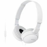 Слушалки Sony MDR-ZX110APW со микрофон, бели