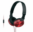 Слушалки Sony MDR-ZX310APR со микрофон, црвена