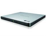 DVD RW +/- LG USB 2.0 i jashtëm i argjendtë GP57ES40 i hollë me mbështetje për M-Disk