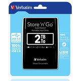 Надворешен HDD 2,5" 2TB USB 3.0 Verbatim Black