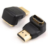 SBOX HDMI-F во HDMI-M адаптер од 90 степени, црн